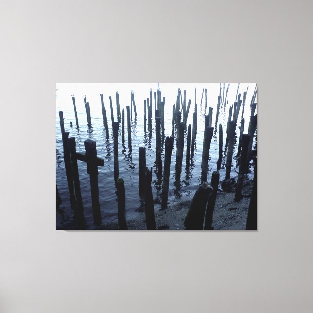 Überbleibsel der Wasserfront im Nordend Leinwanddruck (Vorderseite)