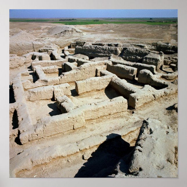 Überbleibsel von Häusern Poster (Vorne)