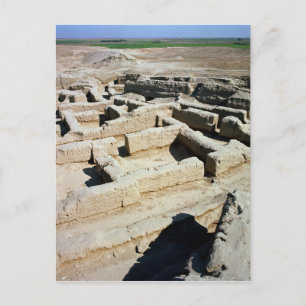 Überbleibsel von Häusern Postkarte