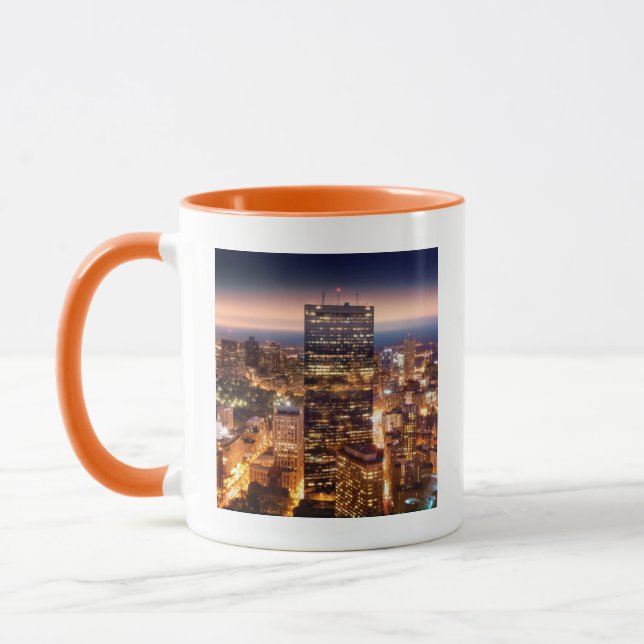 Überblick über Boston nachts Tasse (Links)