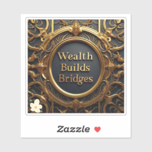 "Überbrückung der Kluft" Aufkleber