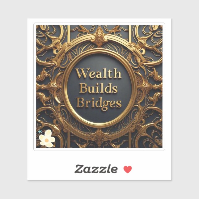 "Überbrückung der Kluft" Aufkleber (Blatt)