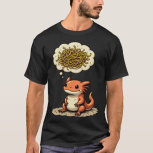 Überdenke diesen Axolotl-Tinten-Skizzen-Sticker T-Shirt