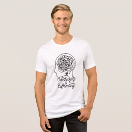 Überdenken & Koffeinieren Labyrinth Kopf Tri-Blend Shirt