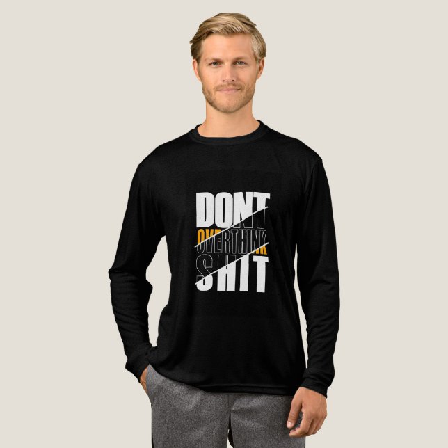 Überdenken Sie nicht Tri-Blend Shirt (Volle Vorderseite)
