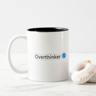 Überdenker Zweifarbige Tasse