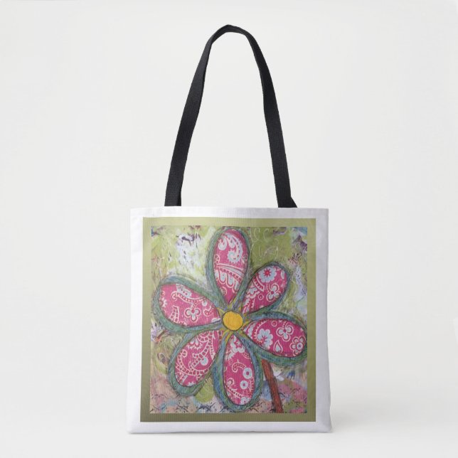 Überdimensionale Blumen-Tasche Tasche (Vorderseite)