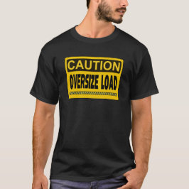 Überdimensionale Vorsicht T-Shirt