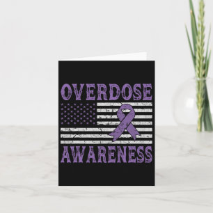 Überdosierung Awareness Ribbon Drug Adrug American Karte