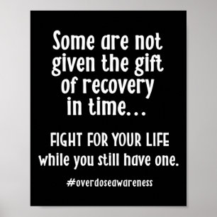 Überdosierung Bewusstsein Addiction Erholung Poster