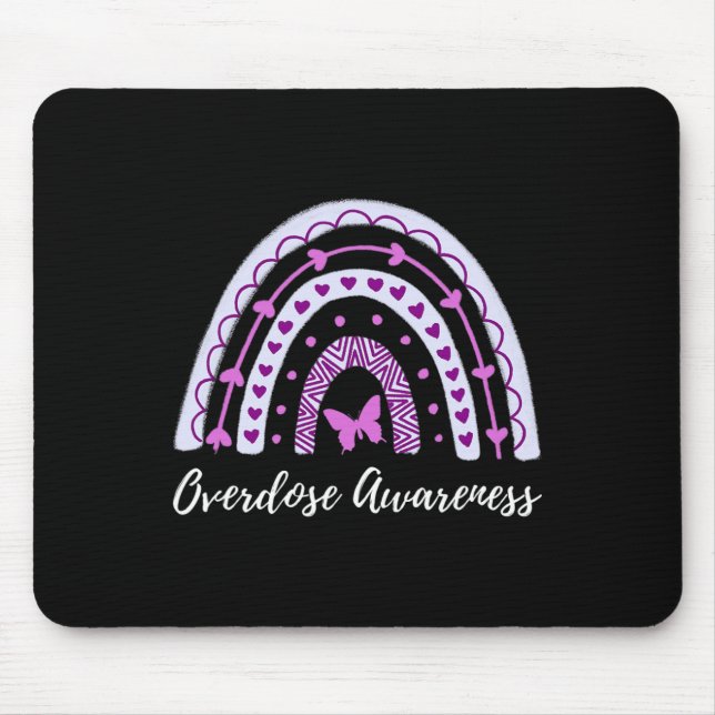 Überdosierung Bewusstsein Boho Rainbow Mousepad (Vorne)