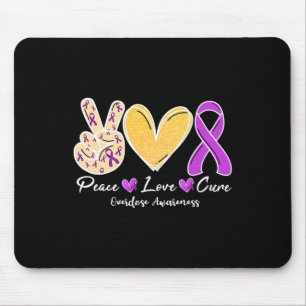 Überdosierung Bewusstsein Frieden Liebe Herz Ribbo Mousepad