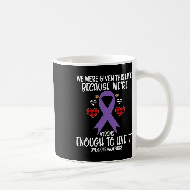 Überdosierung Bewusstsein im Leben, weil wir stark Kaffeetasse (Rechts)