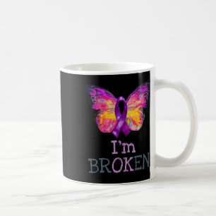 Überdosierung Bewusstsein Schmetterling Lila Ribbo Kaffeetasse