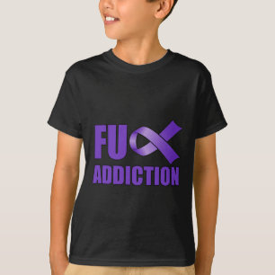 Überdosierung Bewusstsein Tag Lila Schleife FU Ads T-Shirt