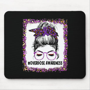 Überdosierung Bewusstsein tragen Lila Leopard Mess Mousepad