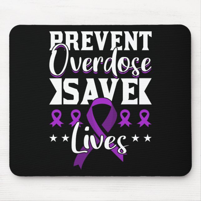 Überdosierung Gerettet Leben Überdosierung Bewusst Mousepad (Vorne)