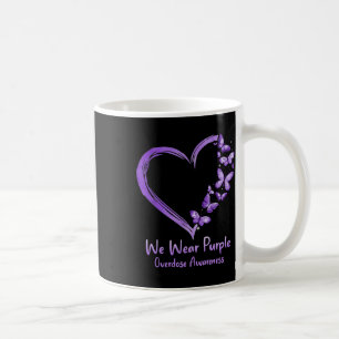 Überdosierung Lila Schmetterlingsherz Kaffeetasse