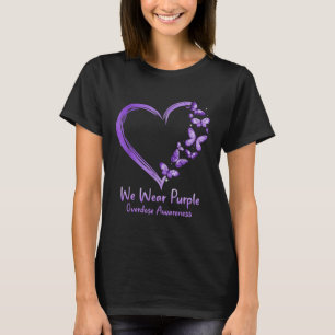 Überdosierung Lila Schmetterlingsherz T-Shirt
