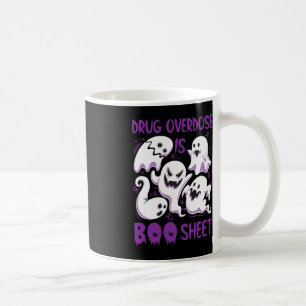 Überdosierung von Medikamenten ist Boo Sheet Lila  Kaffeetasse