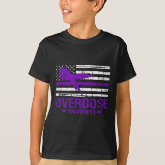 Überdosierungs-Sensibilitätstag USA Flag Überdosie T-Shirt