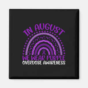 Überdosis-Bewusstsein Im August tragen wir lila Üb Magnet
