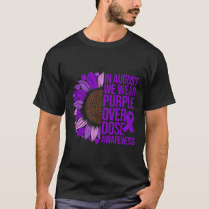 Überdosis-Bewusstseinssonnenblume Im August Tragen T-Shirt