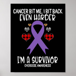 Überdosis hat mich gebissen, ich habe härter gebis poster