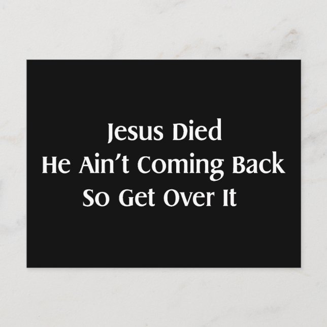 Überdringt es postkarte (Vorderseite)