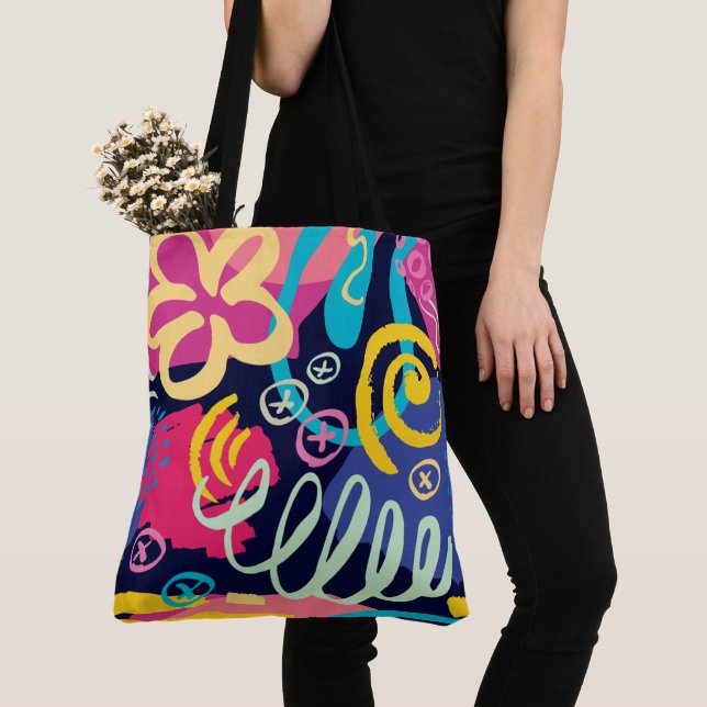 Überdrucke Tasche, groß Tasche (Von Nahem)
