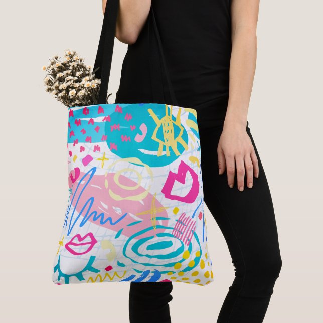Überdrucke Tasche, groß Tasche (Von Nahem)