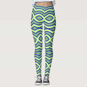 Überdruckgrüne Farbe "Ratti_Creative_Arts" Leggings