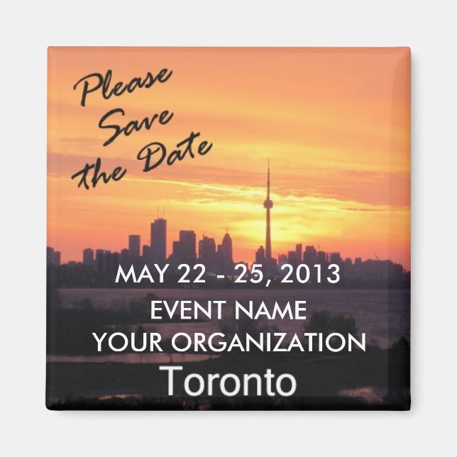 Übereinkommen von Toronto Generika Magnet (Vorne)