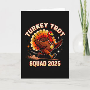 Übereinstimmende Thanksgiving Running Trot Squad T Karte