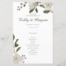 Übereinstimmung der Pastellfarben Hochzeitsprogram