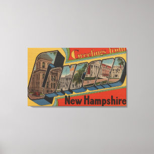 Übereinstimmung, New Hampshire - große Leinwanddruck