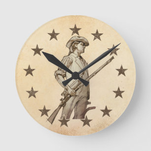 ÜbereinstimmungMinuteman Runde Wanduhr