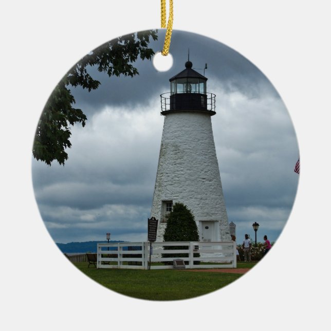 Übereinstimmungs-Punkt-Leuchtturm Keramikornament (Vorne)