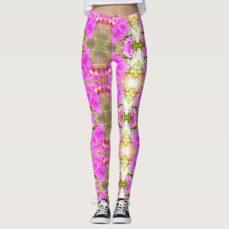 Übereinstimmungs-Traubetradescantia-Blume lgngs Leggings