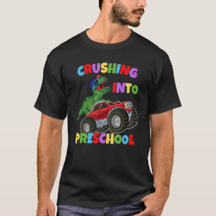Überfall in das Vorschulmonster Truck Dinosaurier T-Shirt