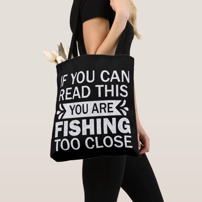 Überfischung Naher Fischer Vater Funny Tasche (Von Nahem)