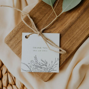 Überfließende Bouquet Wedding Geschenkanhänger