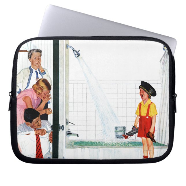 Überfließende Wanne Laptopschutzhülle (Vorderseite)