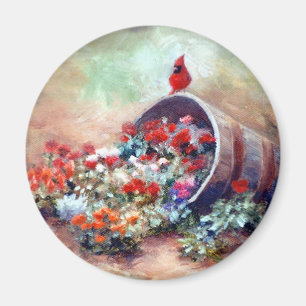 Überfließender Kardinals-Magnet Magnet