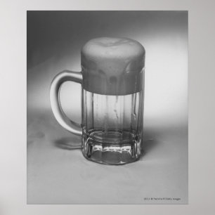Überfließendes Bierglas Poster