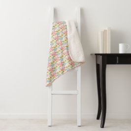 ÜBERFLUSS Blumenstrauß Blanket - Adiela Akoo Sherpadecke
