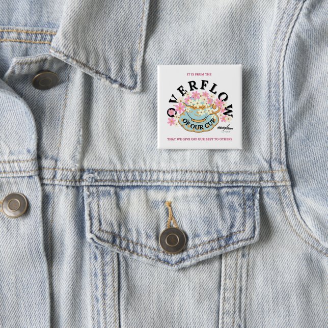 ÜBERFLUSS Button von Adiela Akoo (Beispiel)