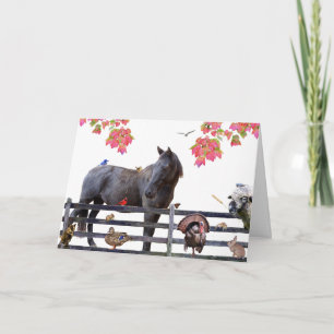 Überfluss der Erde:HappyThanksgiving-Weihnachtskar Feiertagskarte