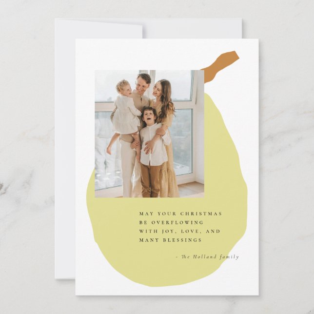 Überfluss Feiertagskarte (Vorderseite)