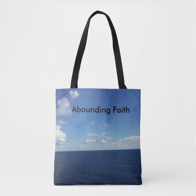 Überfluss habende Glauben-Taschen-Tasche - Ozean Tasche (Vorderseite)